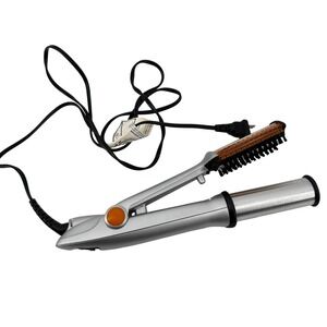 InStyler Original Rotating Curling Iron Brush ISE2.0-1001 Silver 1.25" Works